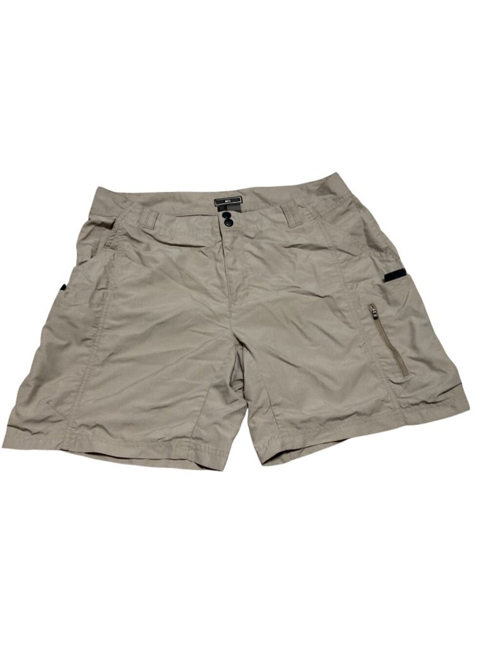 REI Tan Cargo Hiking Shorts Sz 36 UPF 50+ Nylon With Pockets Hybrid Mens